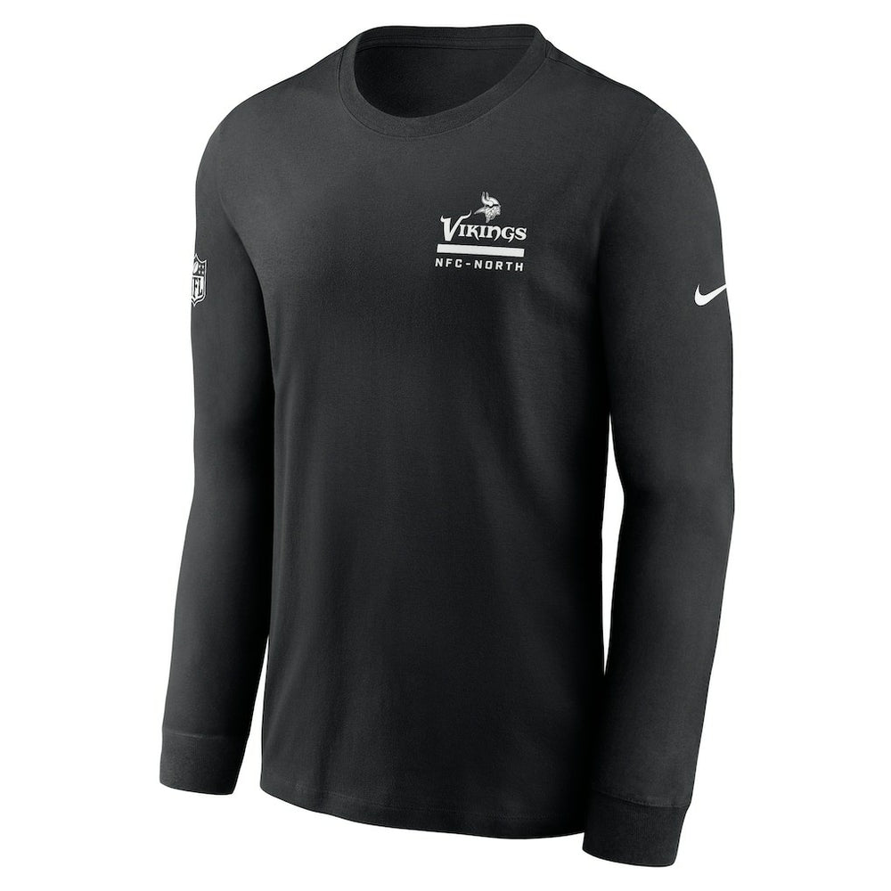 Minnesota Vikings Sideline Dri-FIT Long Sleeve T-Shirt - Black sale
