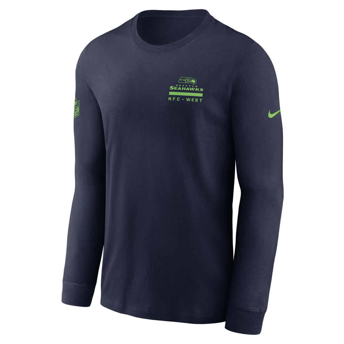 Seattle Seahawks Sideline Dri-FIT Long Sleeve T-Shirt - College Navy on sale