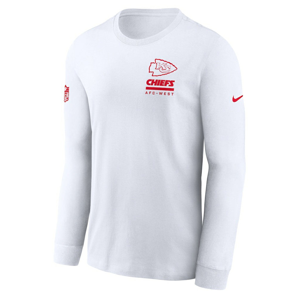 Kansas City Chiefs Sideline Dri-FIT Long Sleeve T-Shirt - White online