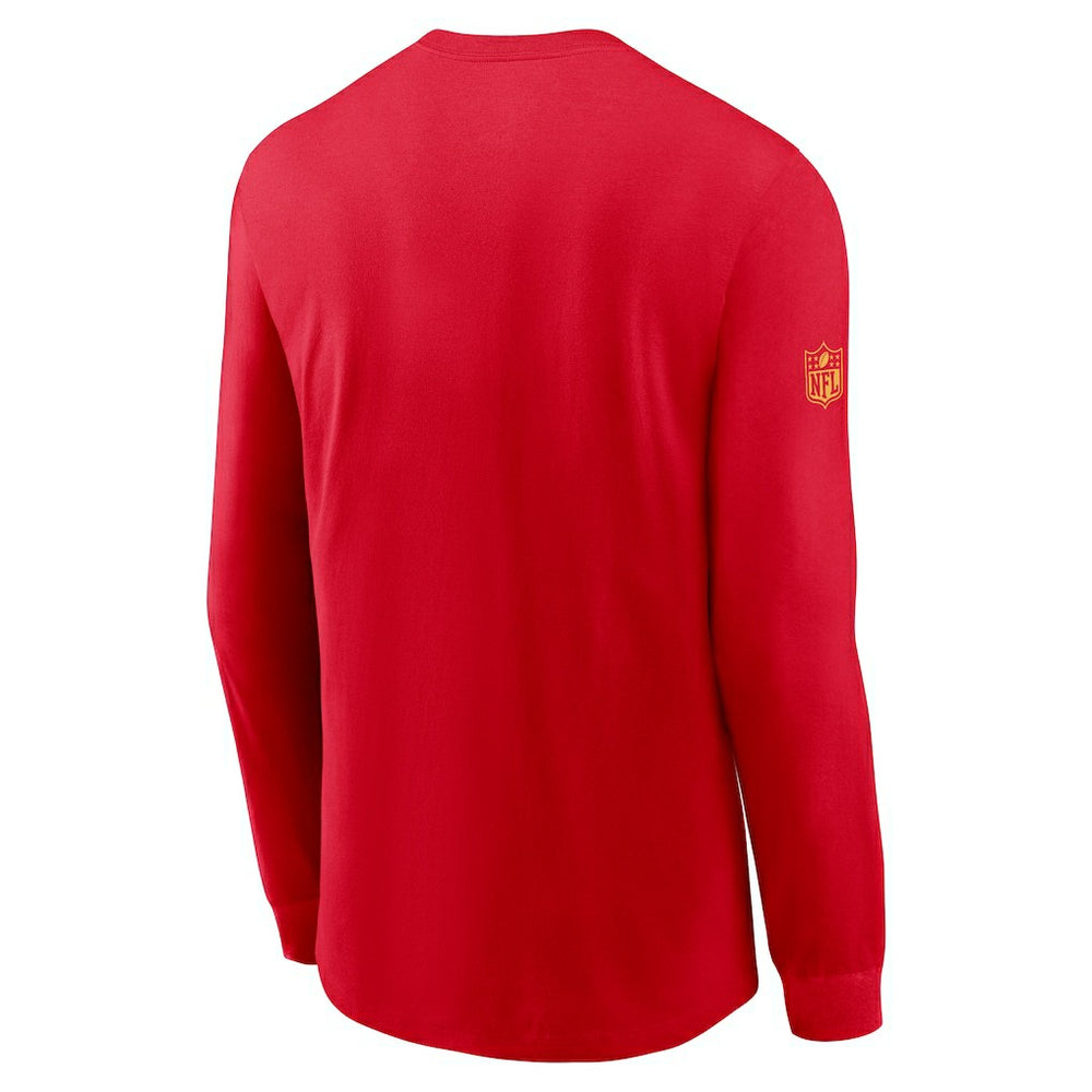 Kansas City Chiefs Sideline Dri-FIT Long Sleeve T-Shirt - Red sale