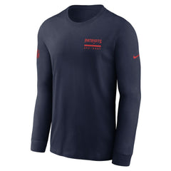 New England Patriots Sideline Dri-FIT Long Sleeve T-Shirt - Navy discount