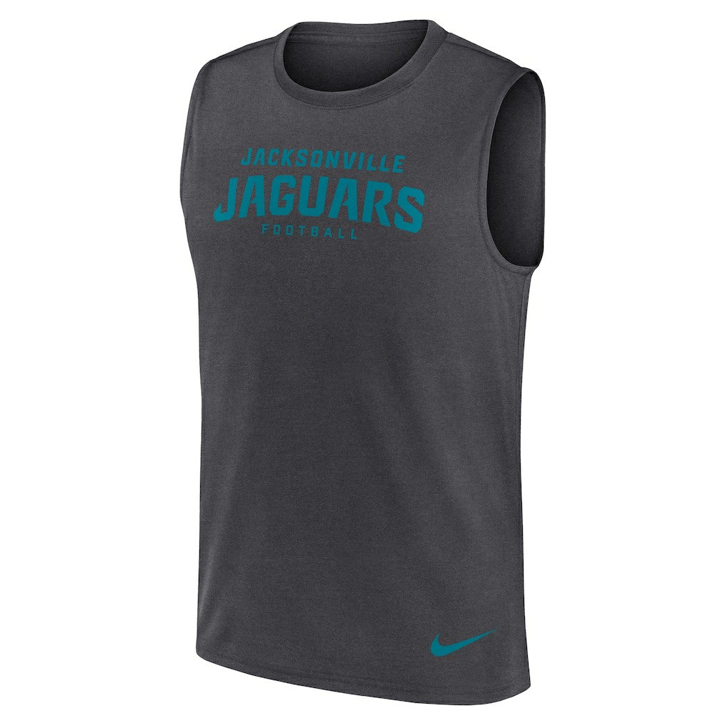 Jacksonville Jaguars Primetime Legend Dri-FIT Muscle Tank Top - Charcoal discount