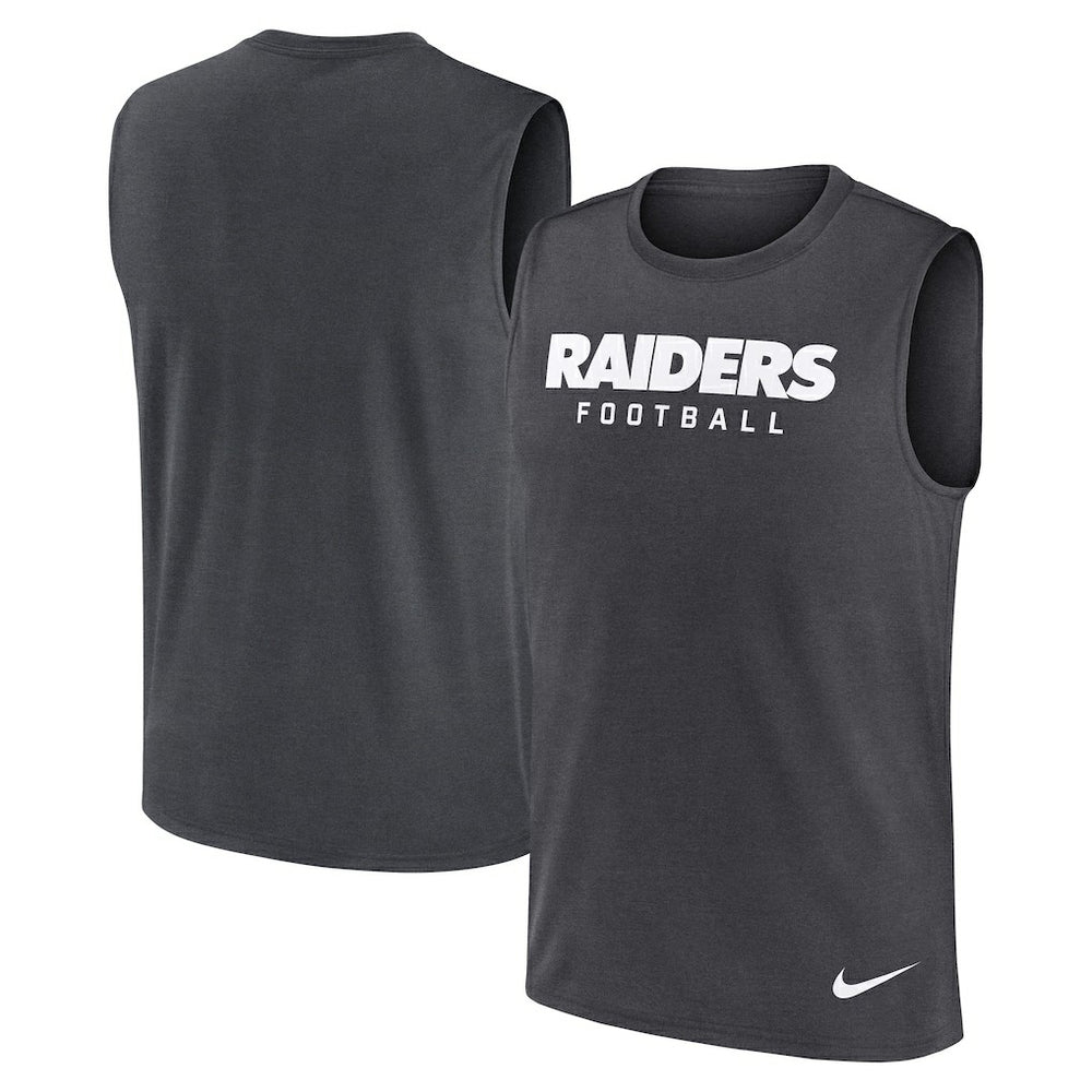 Las Vegas Raiders Primetime Legend Dri-FIT Muscle Tank Top - Charcoal discount