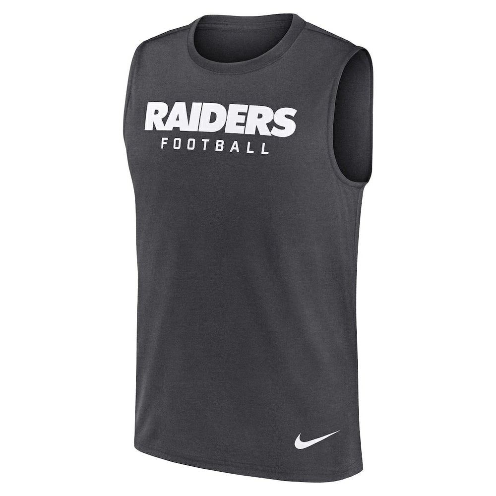 Las Vegas Raiders Primetime Legend Dri-FIT Muscle Tank Top - Charcoal discount
