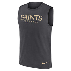 New Orleans Saints Primetime Legend Dri-FIT Muscle Tank Top - Charcoal outlet