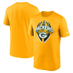 Green Bay Packers Legend Icon Performance T-Shirt - Gold for sale
