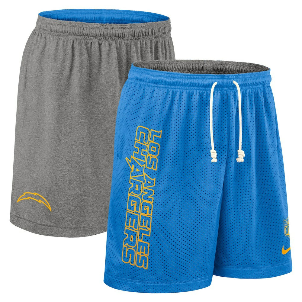 Los Angeles Chargers Sideline Reversible Dri-FIT Shorts - Powder Blue on sale