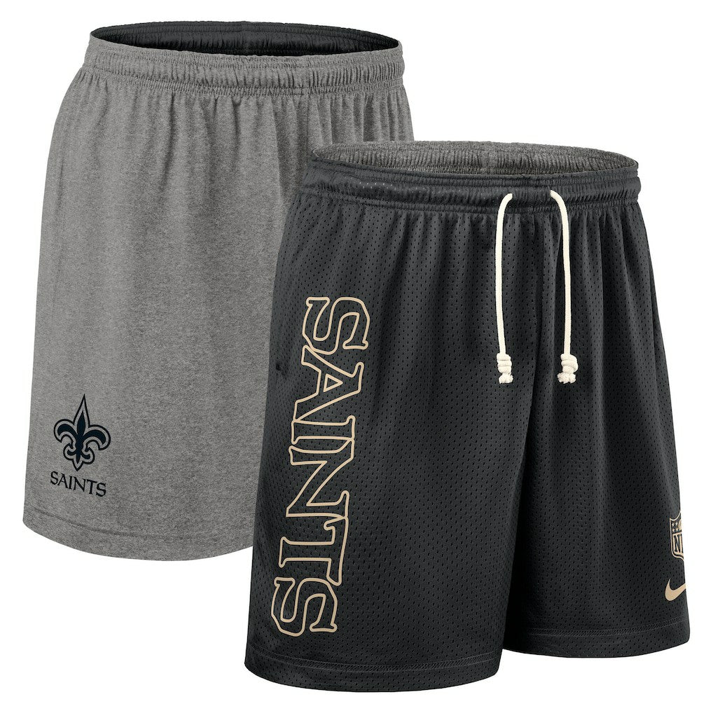 New Orleans Saints Sideline Reversible Dri-FIT Shorts - Black outlet