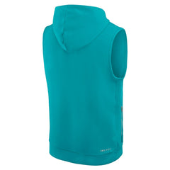 Miami Dolphins Sideline Standard Issue Dri-FIT Sleeveless Hoodie - Aqua sale