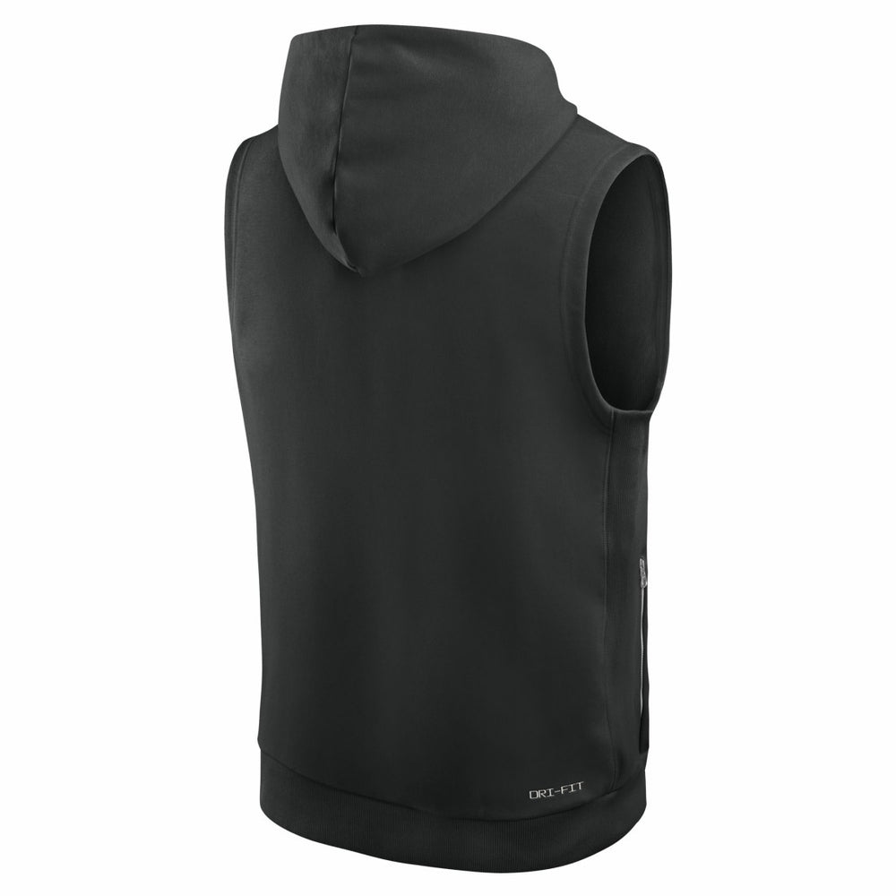 New York Jets Sideline Standard Issue Dri-FIT Sleeveless Hoodie - Black discount