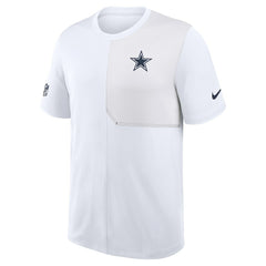 Dallas Cowboys Sideline UV Dri-Fit Coach Shirt - White outlet