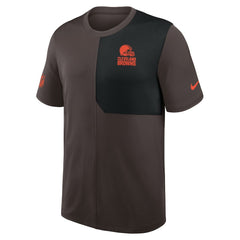 Cleveland Browns Sideline UV Dri-Fit Coach Shirt - Brown outlet