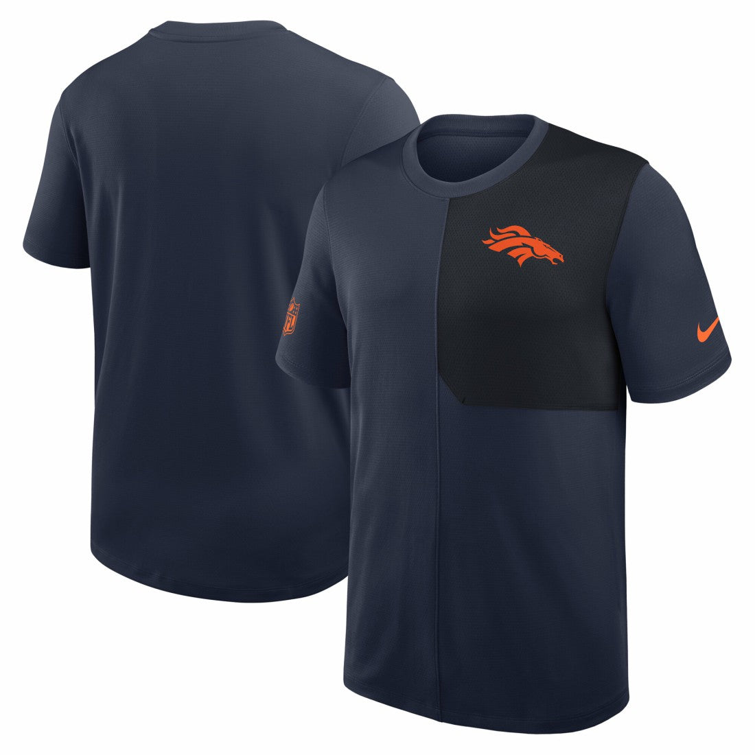 Denver Broncos Sideline UV Dri-Fit Coach Shirt - Navy cheap