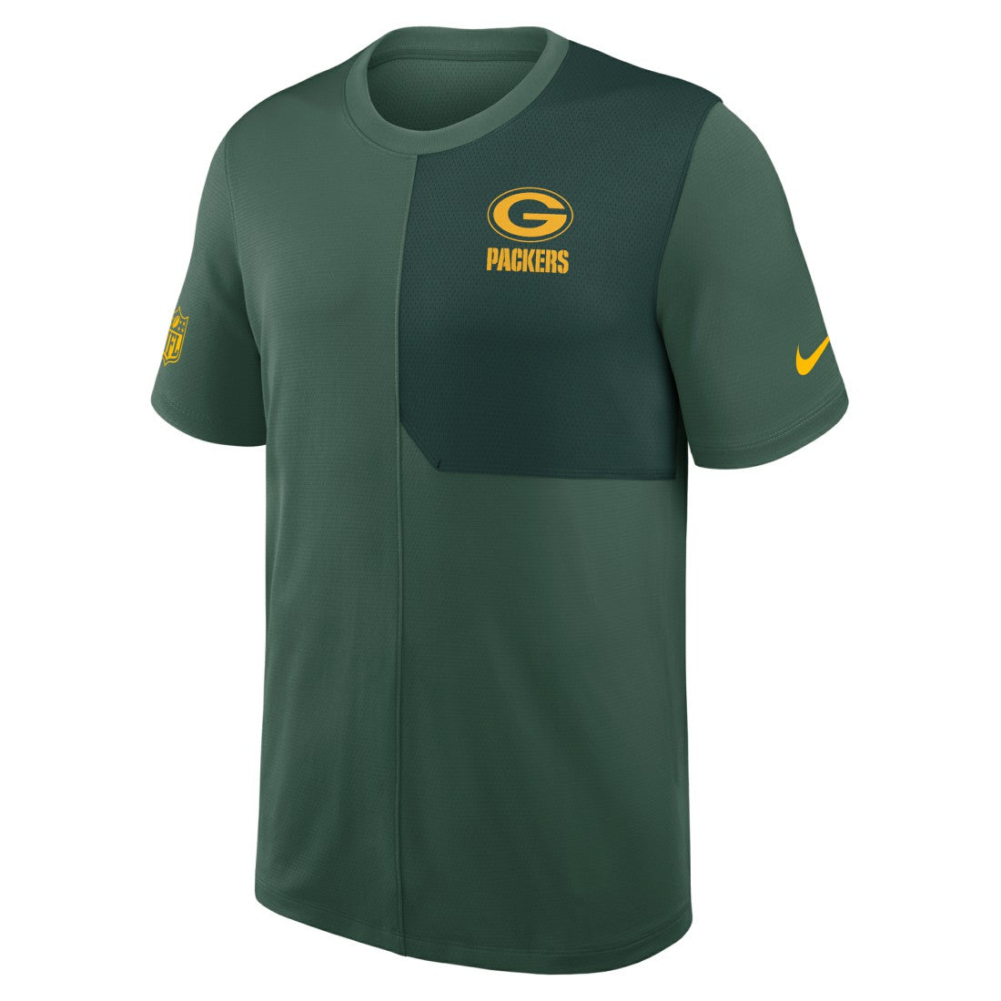 Green Bay Packers Sideline UV Dri-Fit Coach Shirt - Green discount