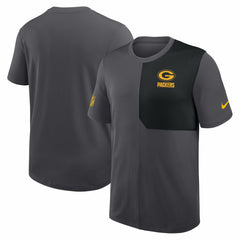 Green Bay Packers Sideline UV Dri-Fit Coach Shirt - Gray discount