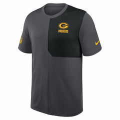 Green Bay Packers Sideline UV Dri-Fit Coach Shirt - Gray discount