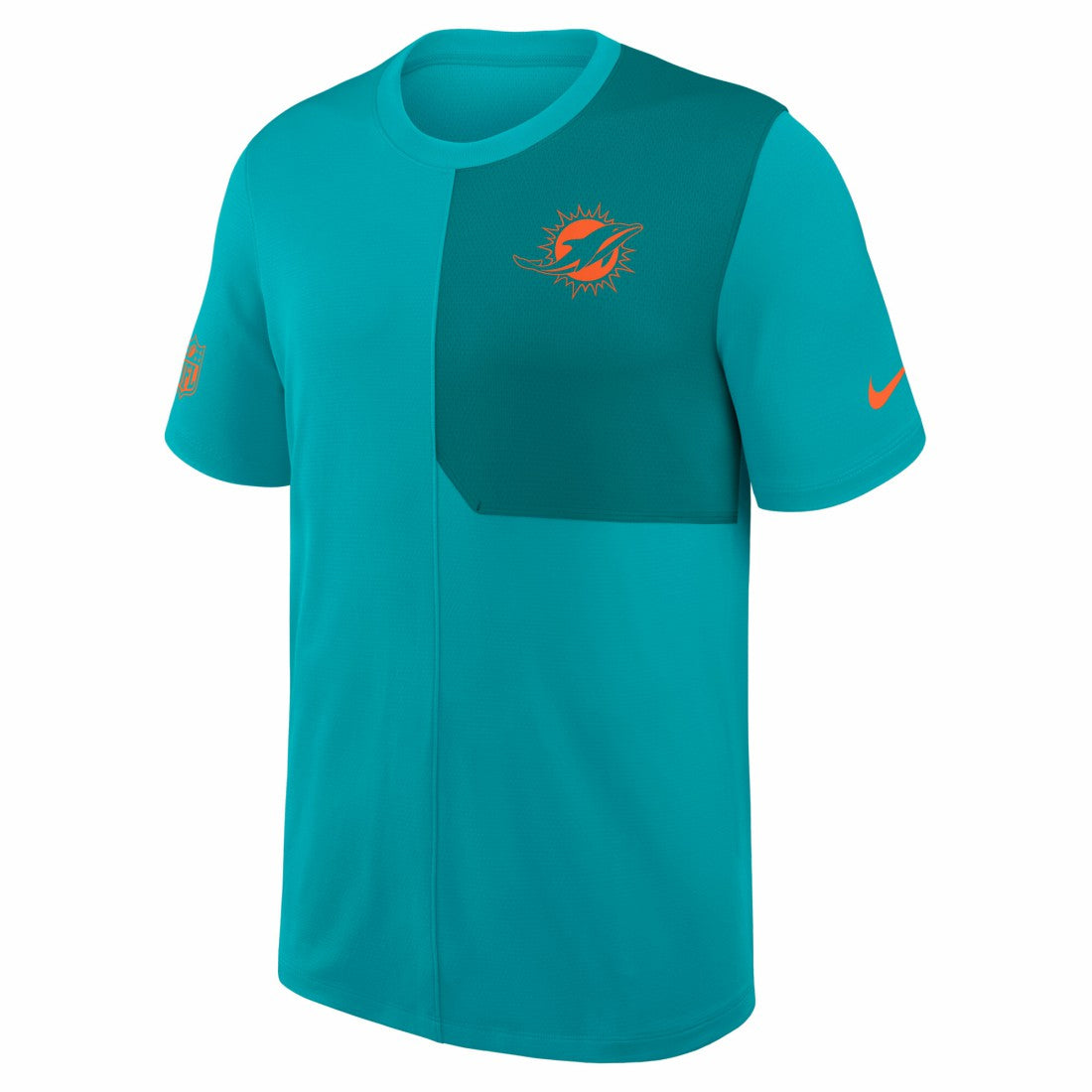 Miami Dolphins Sideline UV Dri-Fit Coach Shirt - Aqua outlet