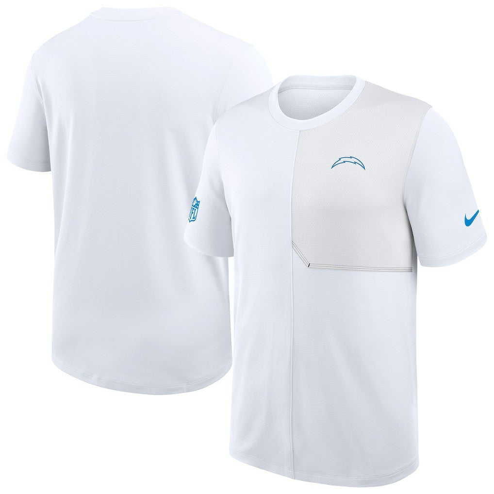 Los Angeles Chargers Sideline UV Dri-Fit Coach Shirt - White outlet