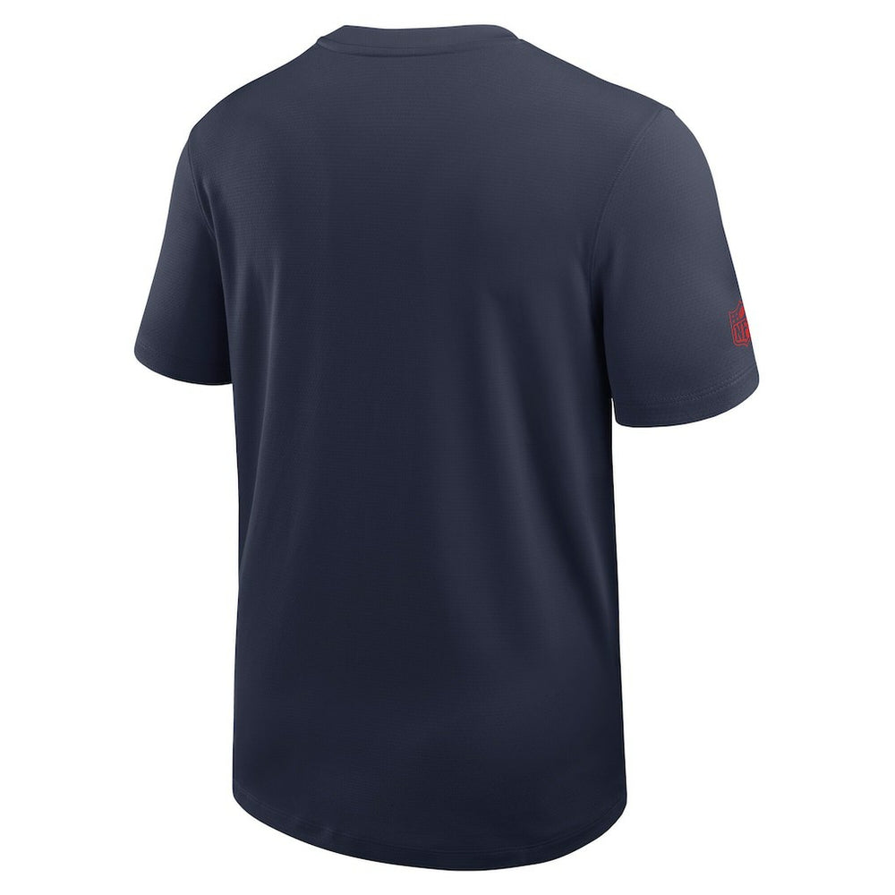 New England Patriots Sideline UV Dri-Fit Coach Shirt - Navy sale
