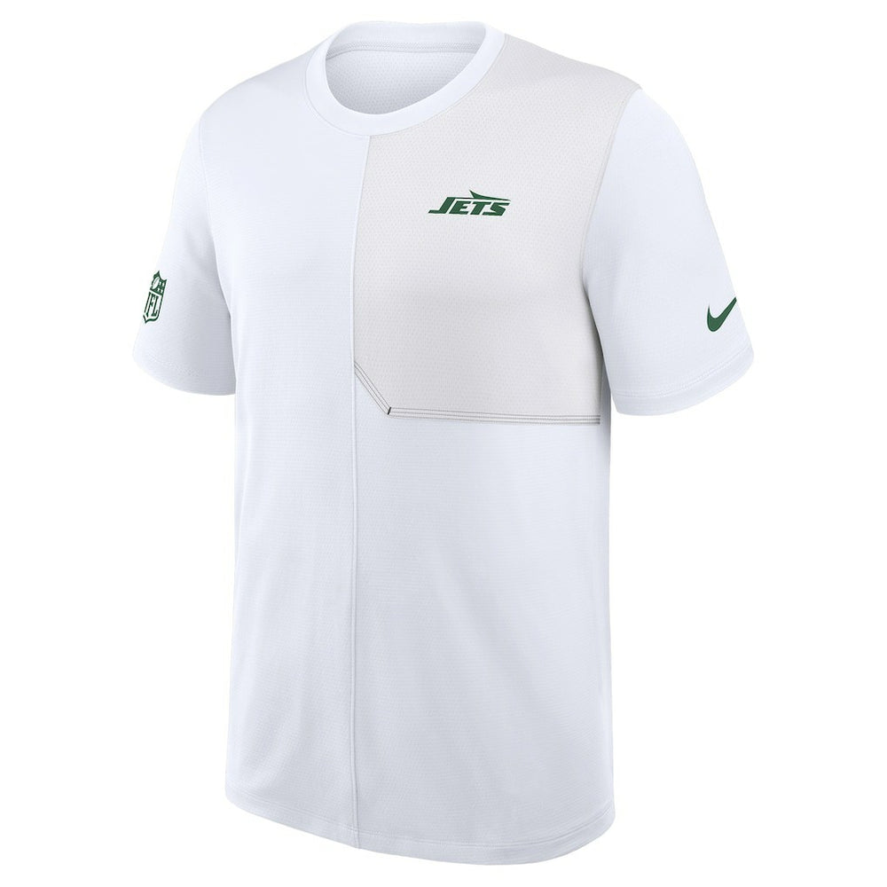 New York Jets Sideline UV Dri-Fit Coach Shirt - White sale