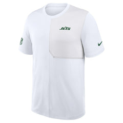 New York Jets Sideline UV Dri-Fit Coach Shirt - White sale