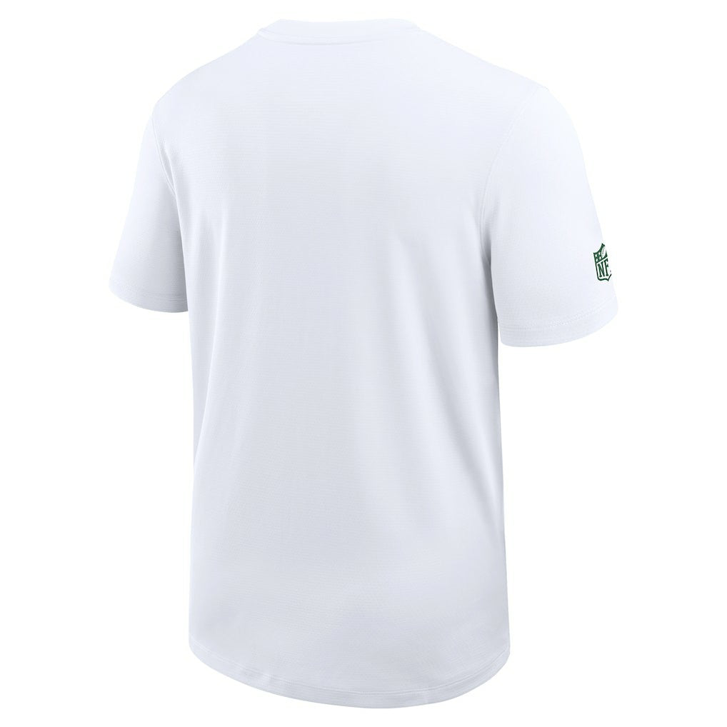 New York Jets Sideline UV Dri-Fit Coach Shirt - White sale