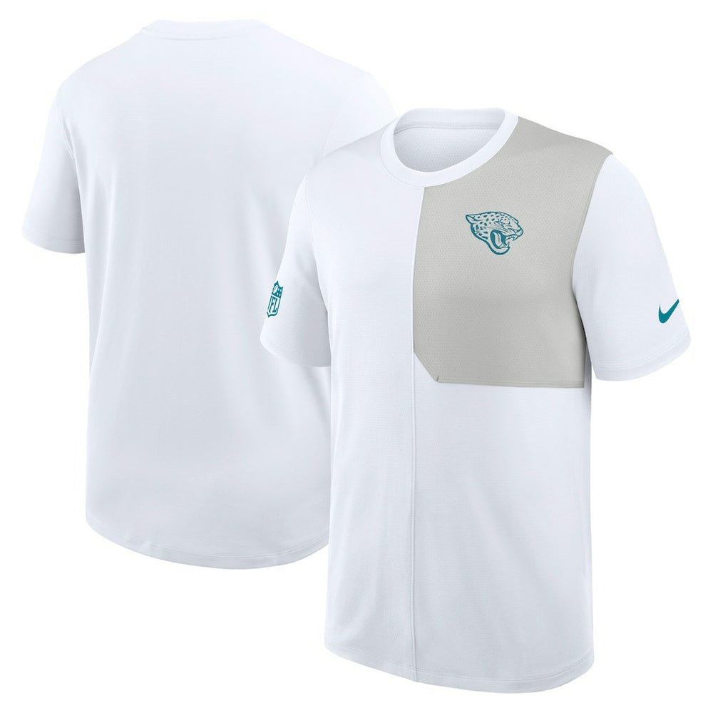 Jacksonville Jaguars Sideline UV Dri-Fit Coach Shirt - White on sale