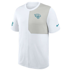 Jacksonville Jaguars Sideline UV Dri-Fit Coach Shirt - White on sale