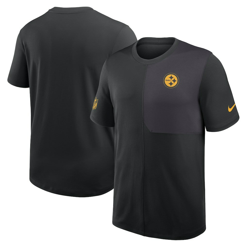Pittsburgh Steelers Sideline UV Dri-Fit Coach Shirt - Black cheap