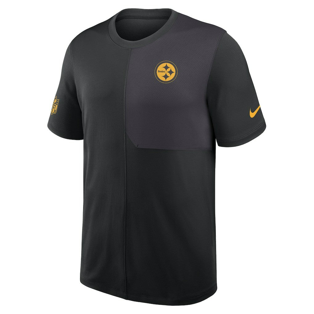Pittsburgh Steelers Sideline UV Dri-Fit Coach Shirt - Black cheap