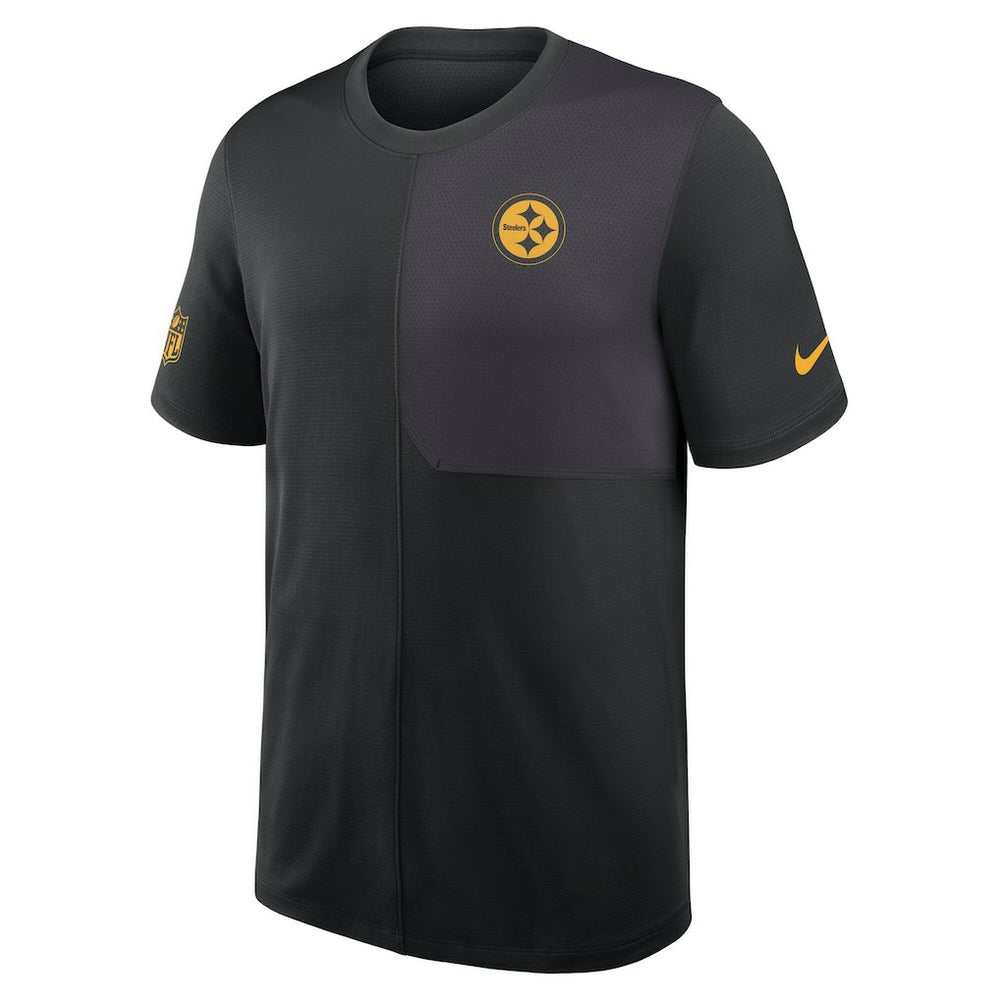Pittsburgh Steelers Sideline UV Dri-Fit Coach Shirt - Black cheap