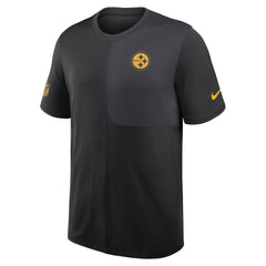 Pittsburgh Steelers Sideline UV Dri-Fit Coach Shirt - Black cheap