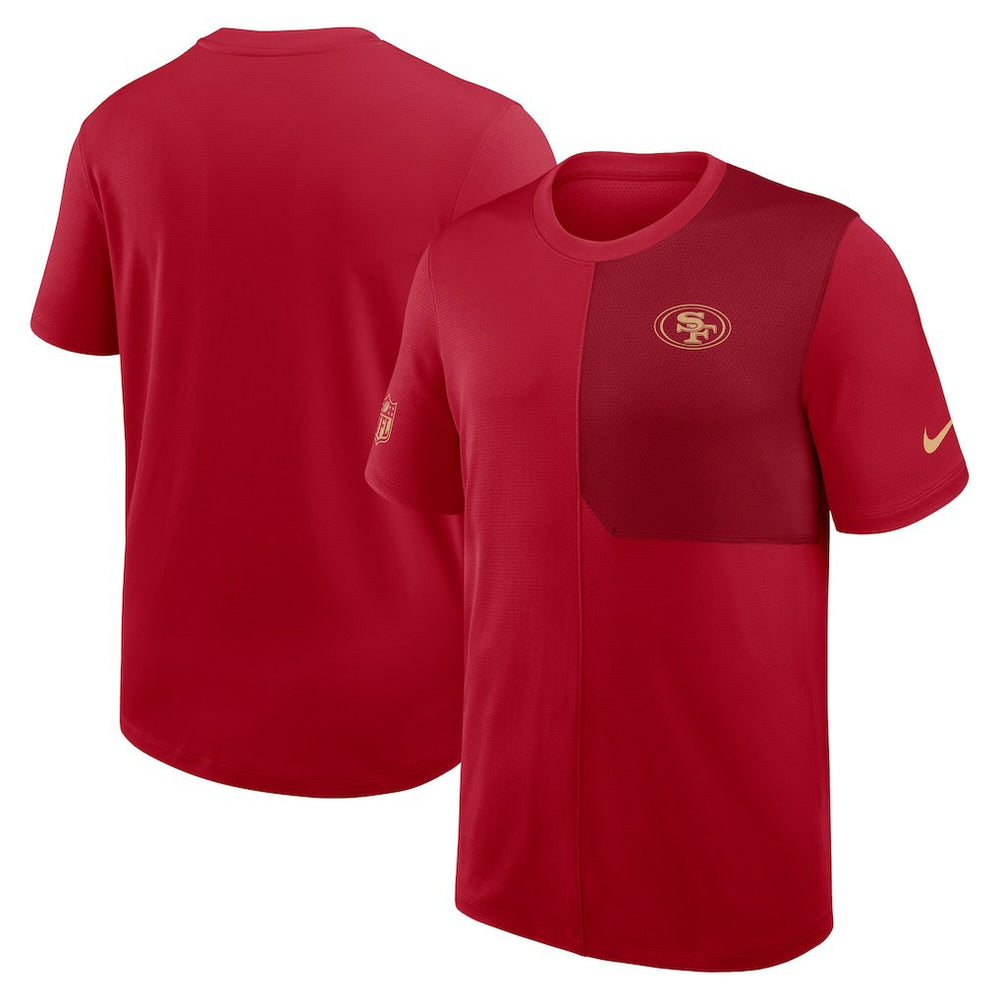 San Francisco 49ers Sideline UV Dri-Fit Coach Shirt - Scarlet on sale