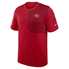 San Francisco 49ers Sideline UV Dri-Fit Coach Shirt - Scarlet on sale