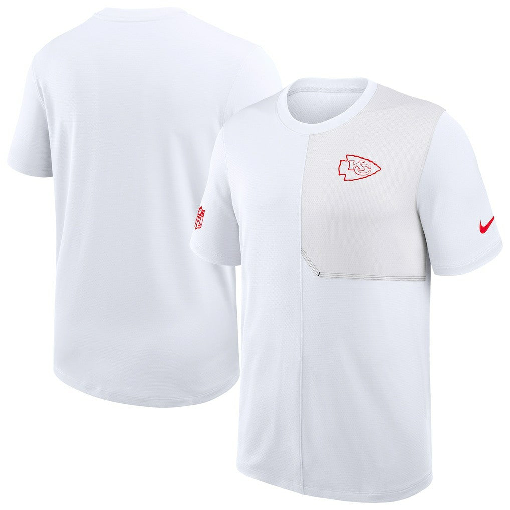 Kansas City Chiefs Sideline UV Dri-Fit Coach Shirt - White on sale