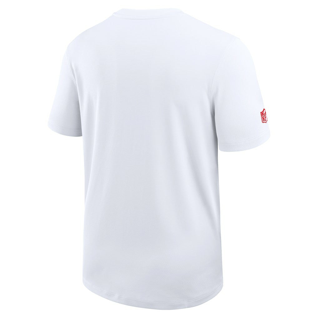 Kansas City Chiefs Sideline UV Dri-Fit Coach Shirt - White on sale
