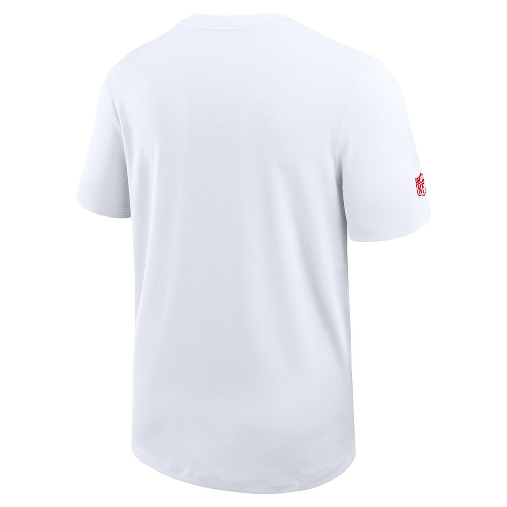 Kansas City Chiefs Sideline UV Dri-Fit Coach Shirt - White on sale