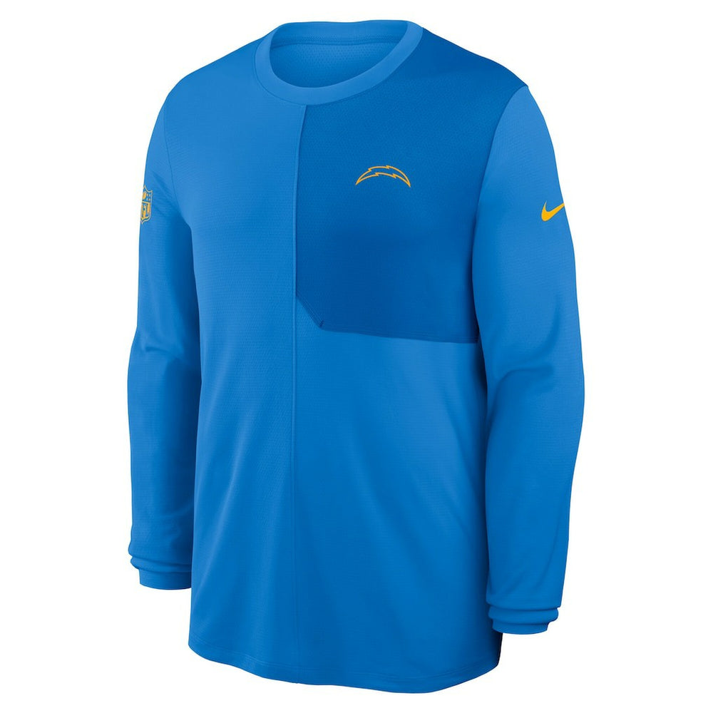 Los Angeles Chargers Sideline Coach UV Dri-FIT Long Sleeve Shirt - Powder Blue discount
