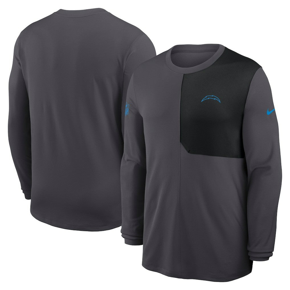 Los Angeles Chargers Sideline Coach UV Dri-FIT Long Sleeve Shirt - Gray sale