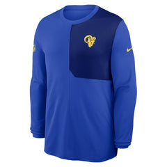 Los Angeles Rams Sideline Coach UV Dri-FIT Long Sleeve Shirt - Royal for sale