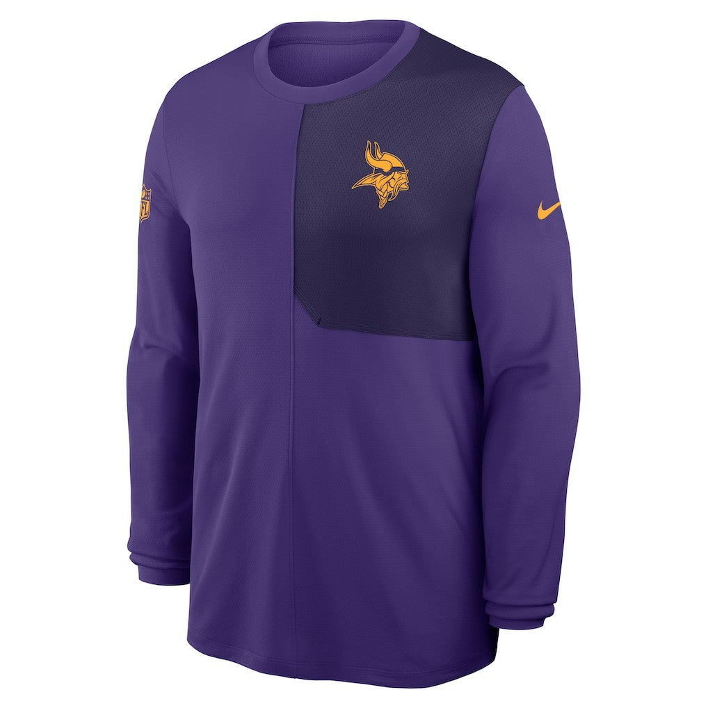 Minnesota Vikings Sideline Coach UV Dri-FIT Long Sleeve Shirt - Purple outlet