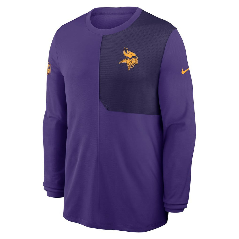 Minnesota Vikings Sideline Coach UV Dri-FIT Long Sleeve Shirt - Purple outlet