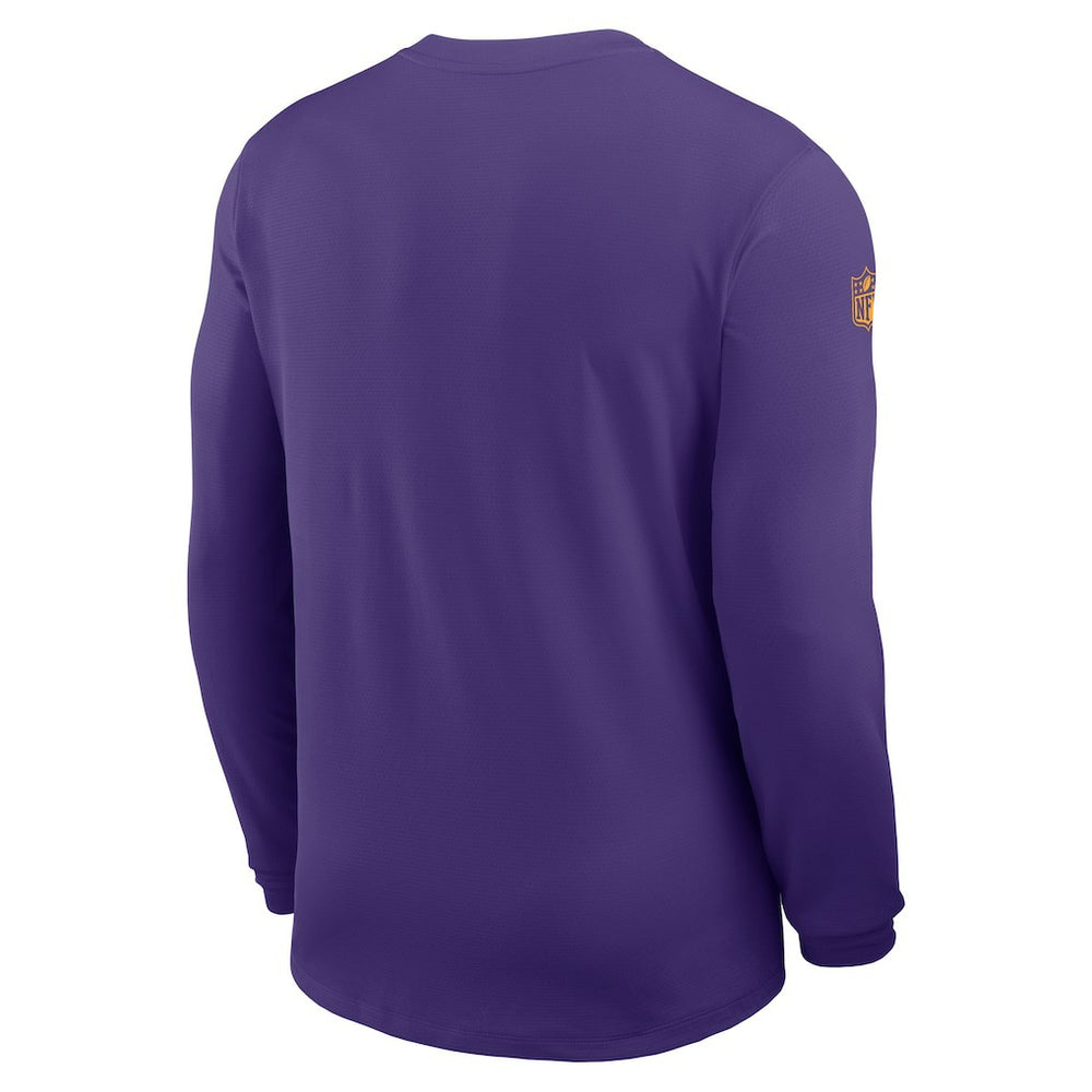 Minnesota Vikings Sideline Coach UV Dri-FIT Long Sleeve Shirt - Purple outlet