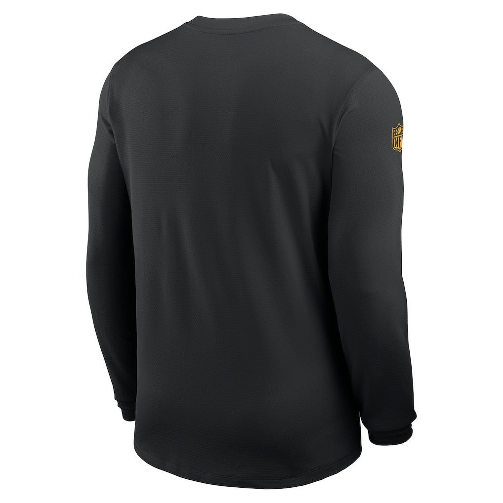 Minnesota Vikings Sideline Coach UV Dri-FIT Long Sleeve Shirt - Black sale