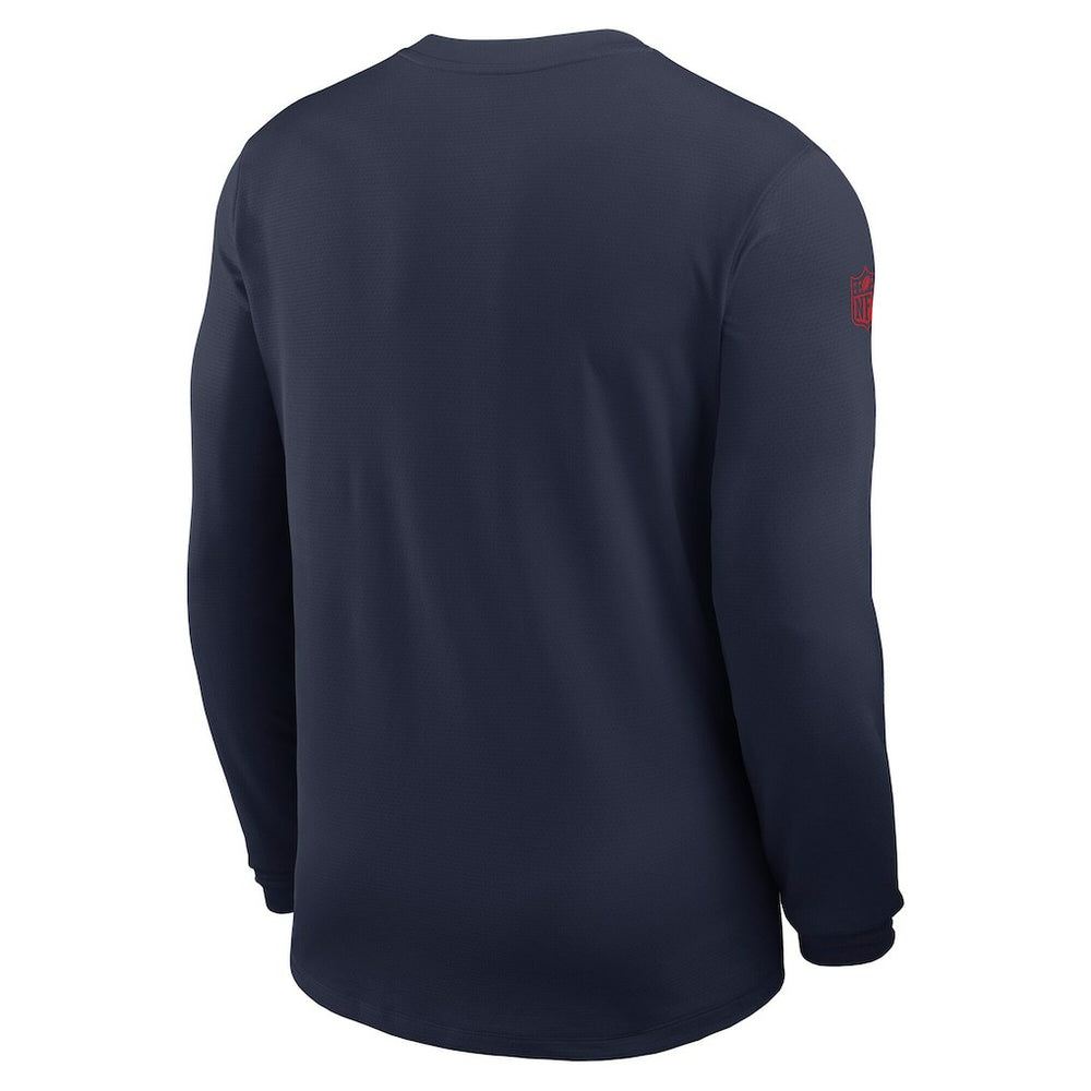 New England Patriots Sideline Coach UV Dri-FIT Long Sleeve Shirt - Navy online