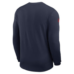 New England Patriots Sideline Coach UV Dri-FIT Long Sleeve Shirt - Navy online