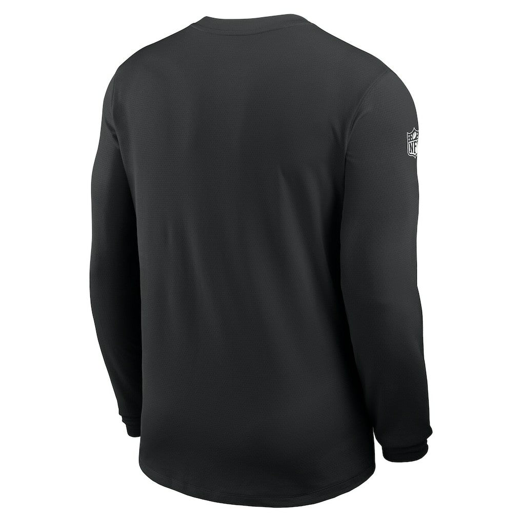 New York Jets Sideline Coach UV Dri-FIT Long Sleeve Shirt - Black for sale