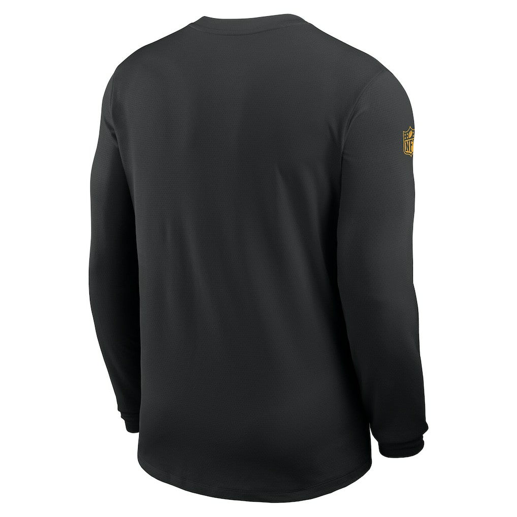 Pittsburgh Steelers Sideline Coach UV Dri-FIT Long Sleeve Shirt - Black for sale