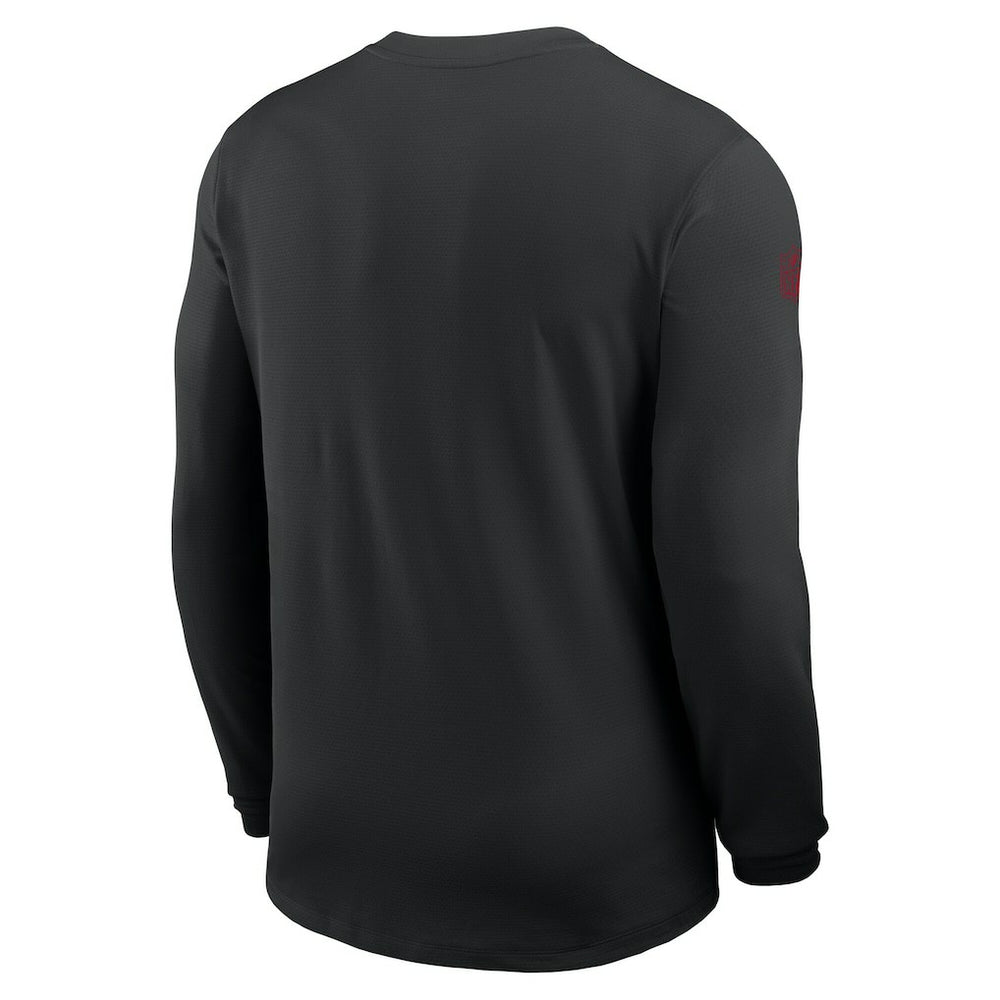 San Francisco 49ers Sideline Coach UV Dri-FIT Long Sleeve Shirt - Black discount