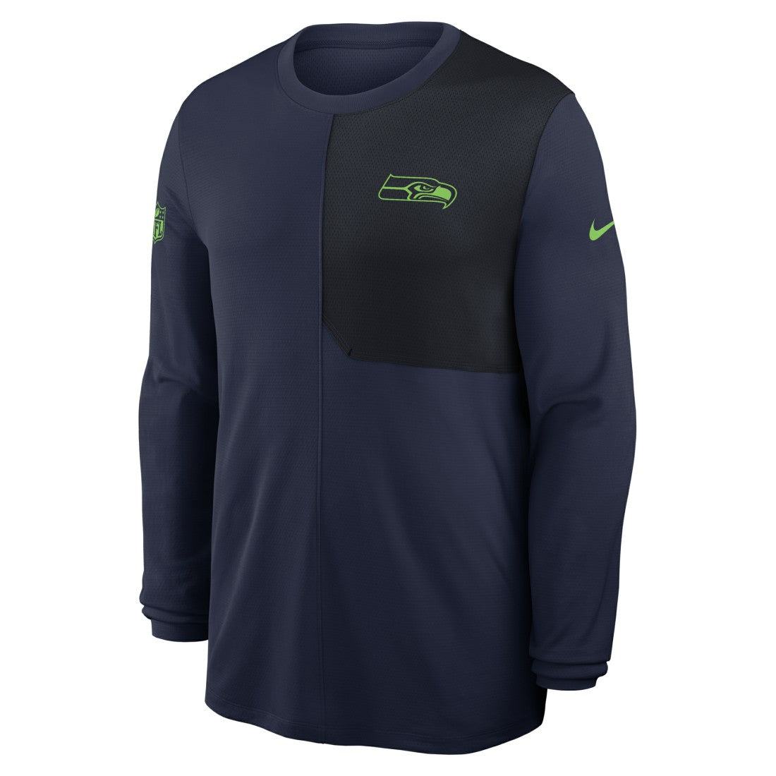 Seattle Seahawks Sideline Coach UV Dri-FIT Long Sleeve Shirt - College Navy sale